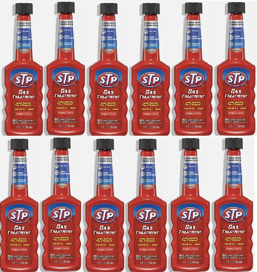 STP Gas Treatment Fuel Intake System Cleaner Bottles 5.25 Fl Oz( 12 Bottle)